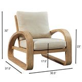 Accent Chairs & Armchairs Barbora Wooden Accent Chair