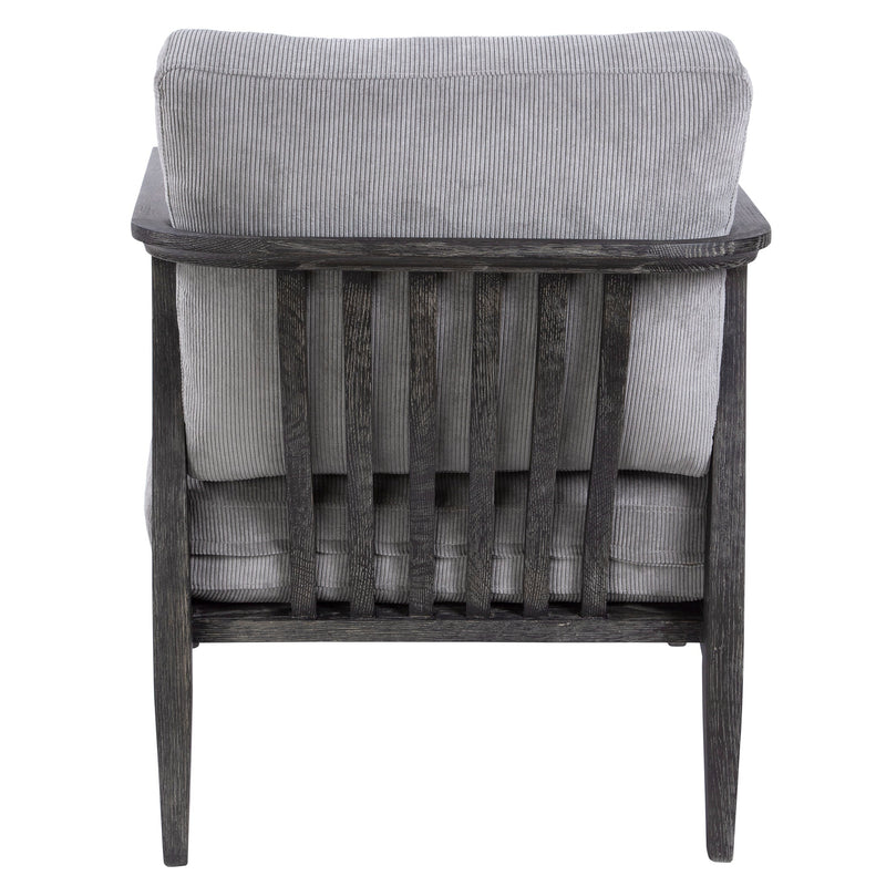 Accent Chairs & Armchairs Brunei Modern Accent Chair // Gray Corduroy 