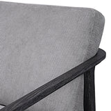 Accent Chairs & Armchairs Brunei Modern Accent Chair // Gray Corduroy