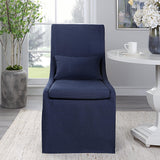 Accent Chairs & Armchairs Coley Armless Chair // Denim