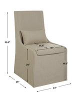 Accent Chairs & Armchairs Coley Armless Chair // Tan