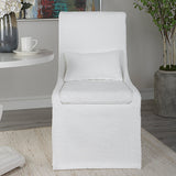 Accent Chairs & Armchairs Coley Armless Chair // White