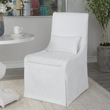 Accent Chairs & Armchairs Coley Armless Chair // White