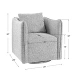 Accent Chairs & Armchairs Corben Swivel Chair // Gray