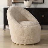 Accent Chairs & Armchairs Crue Sheepskin Swivel Chair
