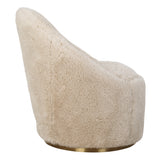 Accent Chairs & Armchairs Crue Sheepskin Swivel Chair