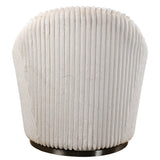 Accent Chairs & Armchairs Crue Swivel Chair // White Chenille
