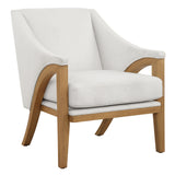Accent Chairs & Armchairs Evolve White Fabric Accent Chair