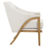 Accent Chairs & Armchairs Evolve White Fabric Accent Chair
