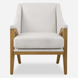 Accent Chairs & Armchairs Evolve White Fabric Accent Chair