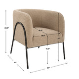 Accent Chairs & Armchairs Jacobsen Barrel Chair // Tan Shearling