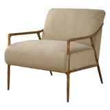 Accent Chairs & Armchairs Kashmir Aged Gold Accent Chair