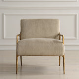 Accent Chairs & Armchairs Kashmir Aged Gold Accent Chair