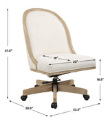 Accent Chairs & Armchairs Lithe Light Oak Desk Chair