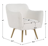 Accent Chairs & Armchairs Oasis White Swivel Chair