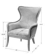 Accent Chairs & Armchairs Snowden Wing Chair // Tan Velvet