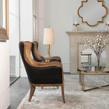 Accent Chairs & Armchairs Snowden Wing Chair // Tan Velvet