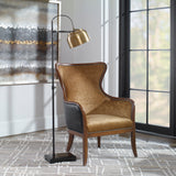 Accent Chairs & Armchairs Snowden Wing Chair // Tan Velvet