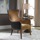 Accent Chairs & Armchairs Snowden Wing Chair // Tan Velvet