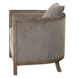 Accent Chairs & Armchairs Viaggio Gray Chenille Accent Chair