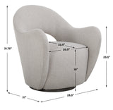 Accent Chairs & Armchairs Wander Fabric Swivel Chair