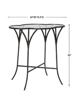Accent Table Adhira Glass Accent Table