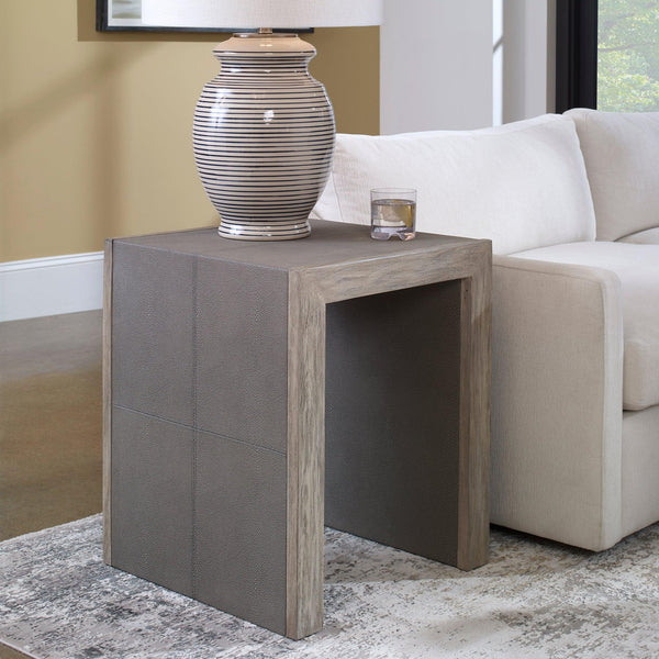 Accent Table Aerina Modern Gray End Table