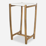 Accent Table Affinity White Marble Accent Table