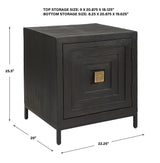 Accent Table Aiken Geometric Cabinet / End Table
