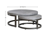 Accent Table Aiyara Gray Nesting Tables, S/2