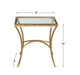 Accent Table Alayna Gold End Table