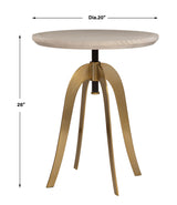 Accent Table Alice Oak Adjustable Accent Table