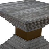 Accent Table Andes Wooden Geometric Accent Table