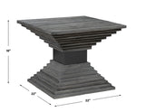 Accent Table Andes Wooden Geometric Accent Table