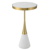 Accent Table Apex White Concrete Accent Table