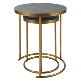 Accent Table Aragon Brass Nesting Tables, S/2