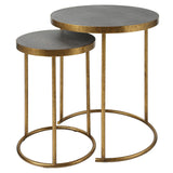 Accent Table Aragon Brass Nesting Tables, S/2
