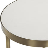 Accent Table Aragon White Nesting Tables // Set of 2