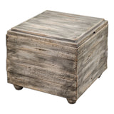 Accent Table Avner Wooden Cube Table
