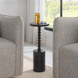 Accent Table Bead Black Marble Drink Table