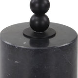 Accent Table Bead Black Marble Drink Table