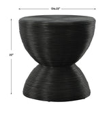 Accent Table Bongo Black Rattan Side Table