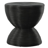 Accent Table Bongo Black Rattan Side Table