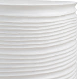 Accent Table Borderline White Drum Table