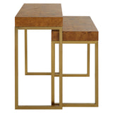 Accent Table Burl-esque Wooden Nesting Tables // Set of 2