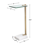 Accent Table Butler Brass Accent Table