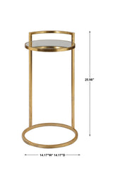 Accent Table Cailin Gold Accent Table