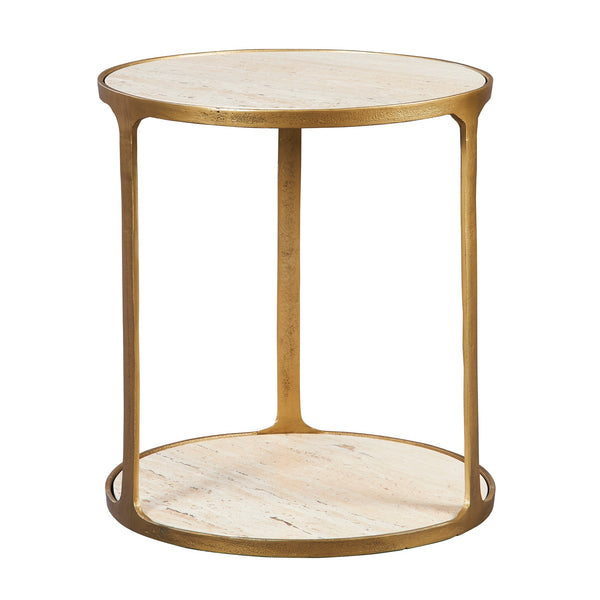 Accent Table Clench Brass Side Table