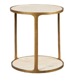 Accent Table Clench Brass Side Table