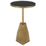 Accent Table Comet Geometric Bronze Accent Table